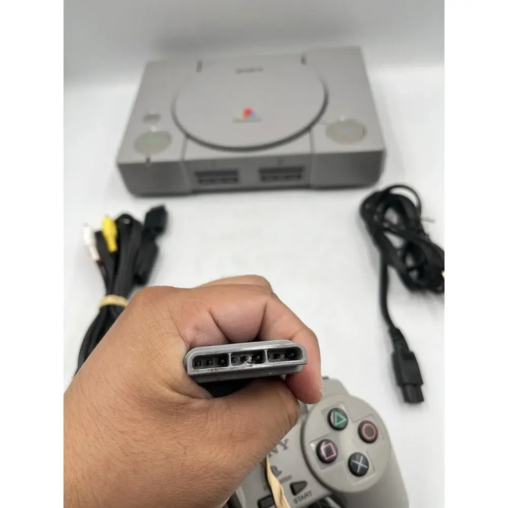 Sony PlayStation 1 SCPH-5501 Console + Original Controller & Cords - Tested PS1